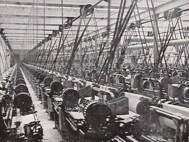Khatau mill loom floor at full capacity 1940s peak production era
